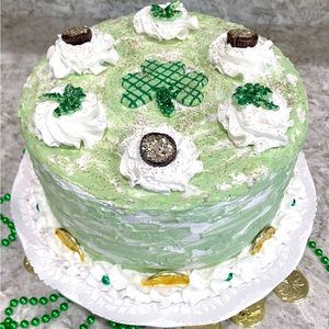 Faux Handcrafted Display St. Patrick’s Cake